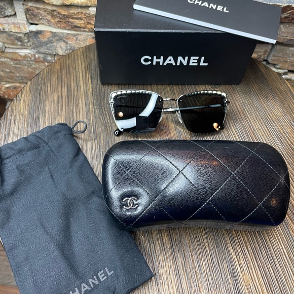 Chanel Pearl Sunglasses Style- 4235-H, 108/S4, - Picture 10 of 14